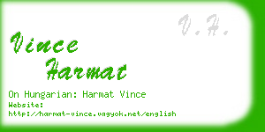 vince harmat business card